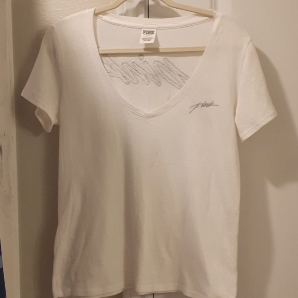 Pink VS t-shirt size M, white